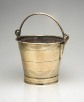 An English brass bucket, 19th century