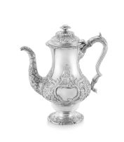A William IV silver coffee pot, Elder & Co, Edinburgh, 1833