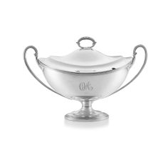 An Edward VII silver soup tureen and cover, James Dixon & Sons Ltd, Sheffield, 1905