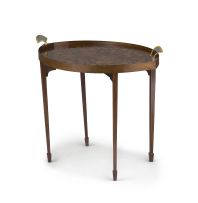 A Dutch mahogany and marquetry occasional table, late 19th century