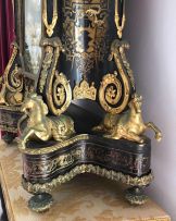 A large French ormolu-mounted boulle marquetry and ebonised bracket clock, circa 1850