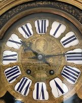 A large French ormolu-mounted boulle marquetry and ebonised bracket clock, circa 1850