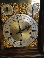 A German oak bracket clock, retailed by H F Seale, Cape Town, 20th century