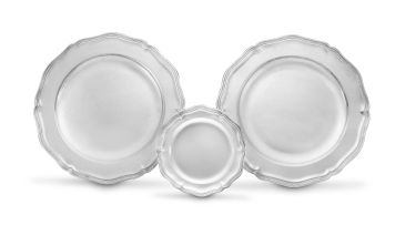 A pair of German silver dishes, 800 standard, Eugen Marcus, 20th century