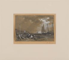 James Duffield Harding; Harbour Scene