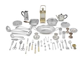 A miscellaneous collection of electroplated wares, 20th century