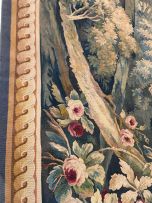 Two Louis XV style woven tapestries, probably Belgian