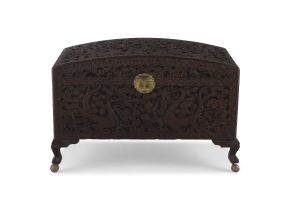 A Chinese Export hardwood and camphor-lined chest, 20th century