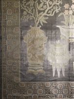 A Chinese silk panel, late 19th century