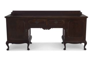 A Queen Anne style imbuia sideboard, 20th century