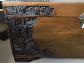 A Chinese Export hardwood and camphor-lined chest, 20th century