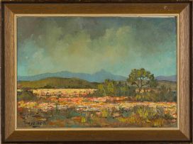 Conrad Theys; Landscape with Storm Clouds