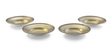 Four George III silver-gilt dishes, Robert Hennell I & David Hennell II, London, 1800