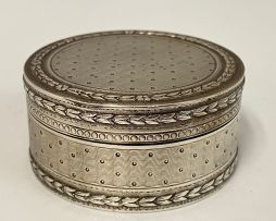 A French silver and gold box, circa 1905, .800 standard