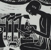 Peter Mwahalukange; Shitu da Nongahedi and Kavango Men Carving Wood, two