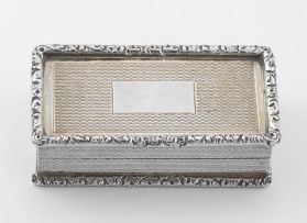 An Elizabeth II silver snuff box, Garrard & Co Ltd, Birmingham, 1968