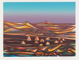 Cecil Skotnes; Battle Hill, from Ten Landscapes portfolio