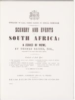 Thomas Baines; Scenery and Events in South Africa