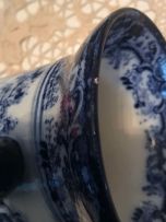 A Royal Doulton blue and white transfer-printed 'Oyama' jug, 20th century
