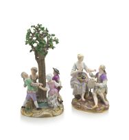 A Meissen figural group, late 19th century