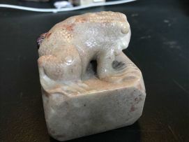 A pair of Chinese soapstone seals
