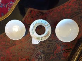 A miscellaneous group of Chinese famille-rose bowls, saucers and pedestal dishes, late 19th/early 20th century