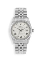 Gentleman's stainless steel 'Oyster Perpetual Datejust' Rolex wristwatch, 1976