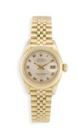 Lady's 18ct yellow gold 'Oyster Perpetual Datejust' Rolex wristwatch, 1995