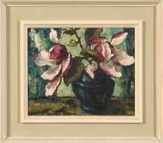 Otto Klar; Still Life with Magnolias