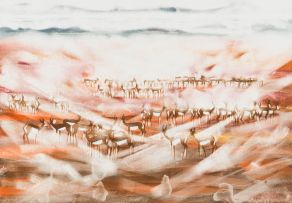 Gordon Vorster; Landscape with Springbok