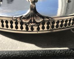 An Austro-Hungarian silver waiter, maker's mark worn, Vienna, 1803