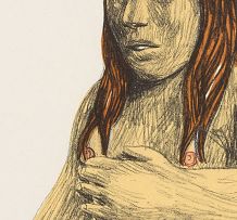 Claudette Schreuders; Eight Lithographs (Burnt by the Sun, Owner of Two Swimsuits, The Lost Girl, Mingle, Sunstroke, Conversation, Twins, Melancholy Boy)