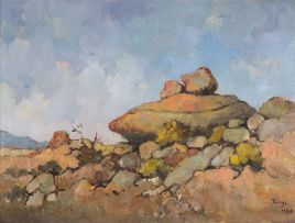Conrad Theys; Rotsvormasie (sic) - Namakwaland (Rock Formation - Namaqualand)