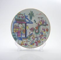 A Chinese famille-rose dish, 20th century