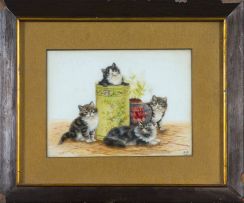 Bessie Bamber; Cats and Vases
