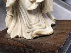 A Chinese ivory figure of Guanyin, 20th century