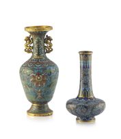 A Chinese cloisonné enamel vase, Qing Dynasty, 18th/19th century