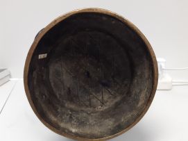 A Chinese cast bronze ritual vessel, Hu, Ming Dynasty