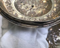 A Chinese Export silver bowl and cover, Chonghing, 19th century