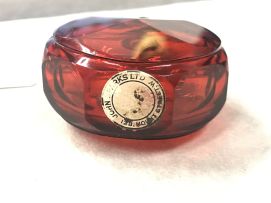 A Chinese ruby-red glass snuff bottle, Imperial Glassworks, Beijing, Qing Dynasty, 18th century