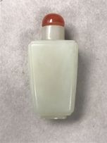 A Chinese celadon jade snuff bottle, Qing Dynasty, 18th/19th century
