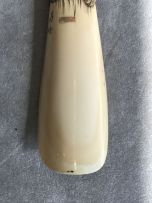 A Japanese export ivory shoe horn, Meiji period, 1868-1912