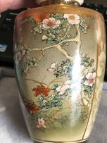 A pair of Japanese Satsuma vases, Meiji period, 1868-1912