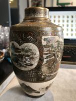A Japanese Satsuma vase, Meiji period, 1868-1912
