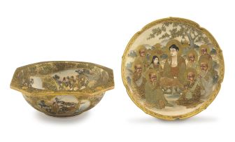A Japanese Satsuma bowl, Meiji period, 1868-1912