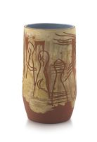 Walter Battiss; Vase, Three Figures and Moon
