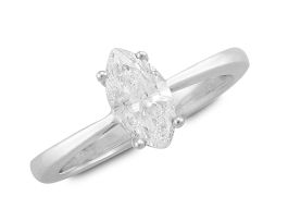 Single-stone diamond ring