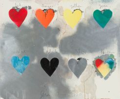 Jim Dine; Eight Hearts