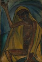 Irma Stern; Man with Yellow Shroud