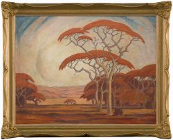 Jacob Hendrik Pierneef; Landscape with Trees